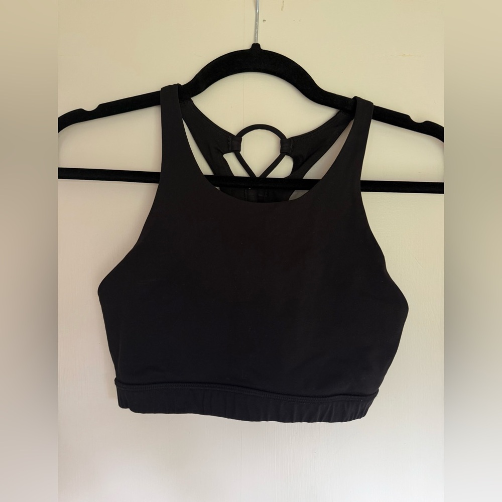Lululemon Black High-Neck Sports Bra